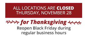 Thanksgiving Hours 